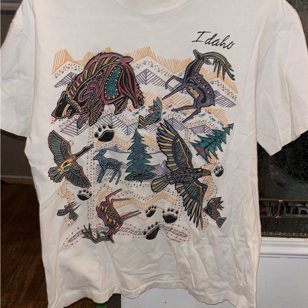 Cream Short Sleeve Nature Tee